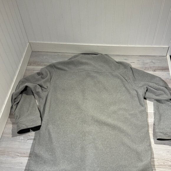 Eddie Bauer Men's Sz XL Metal Button Up Shirt Soft Fleece Long‎ Sleeve Flip Cuff - Picture 10 of 10